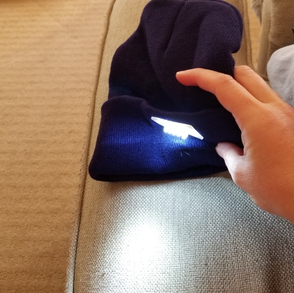 LED Joggers Cycling Runners Outdoors Knit Beanie - Picture 8 of 8